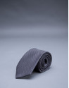 Corbata microdibujo gris
