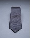 Corbata microdibujo gris