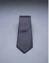 Gray - blue striped tie 