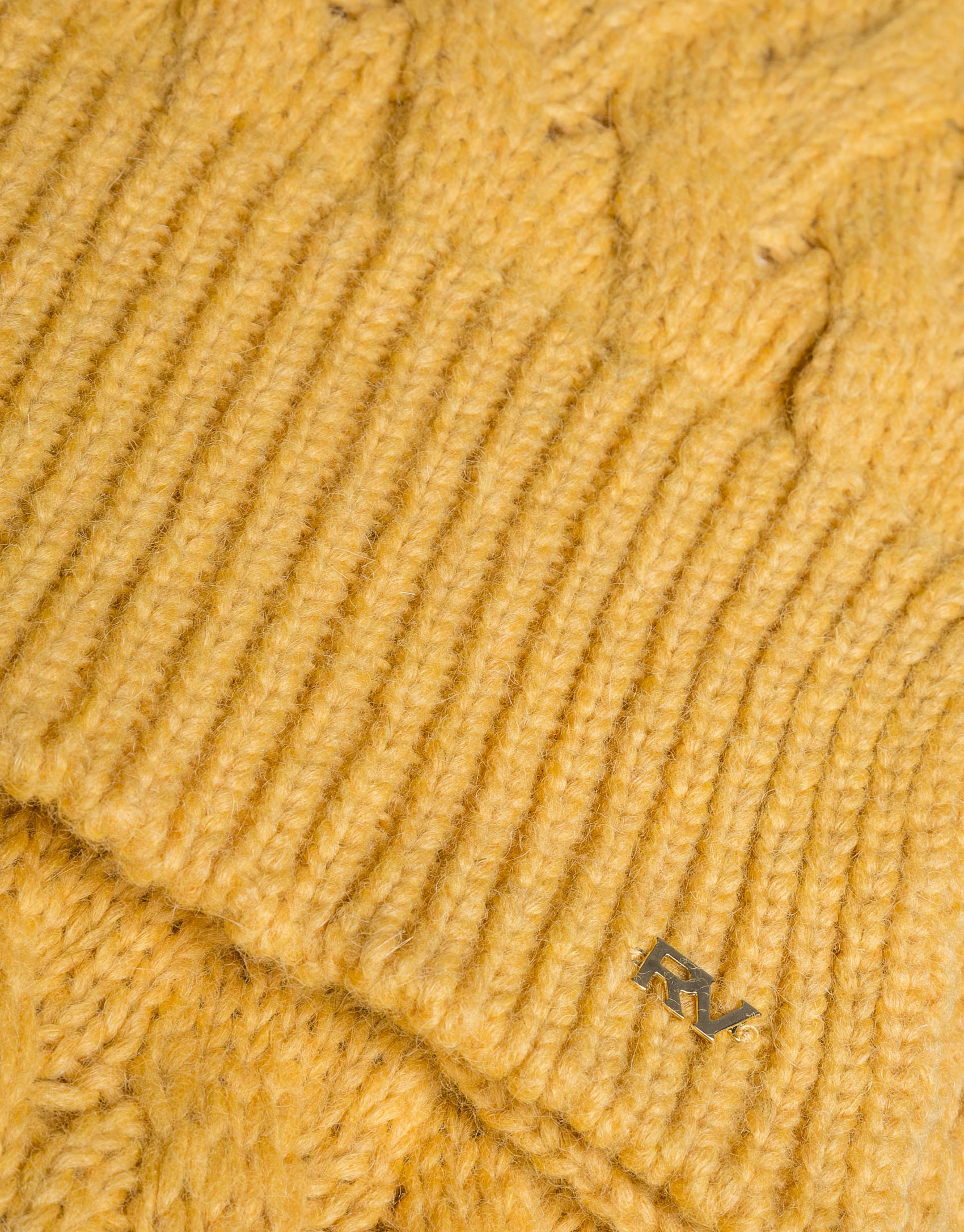 Mustard knit cap 
