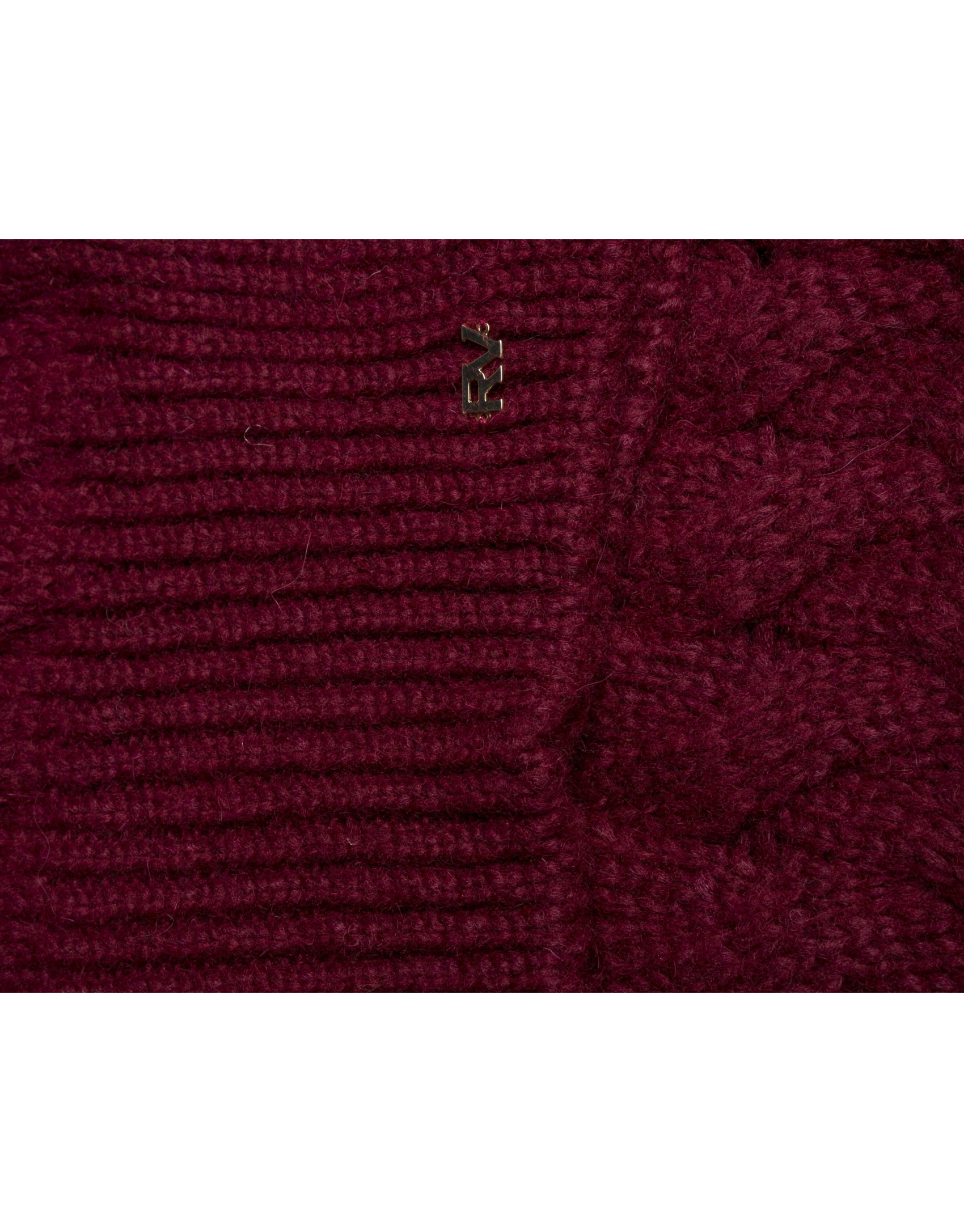 Burgundy knit cap 