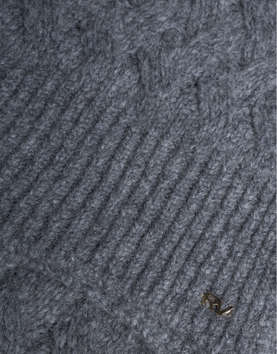 Gorro en punto gris