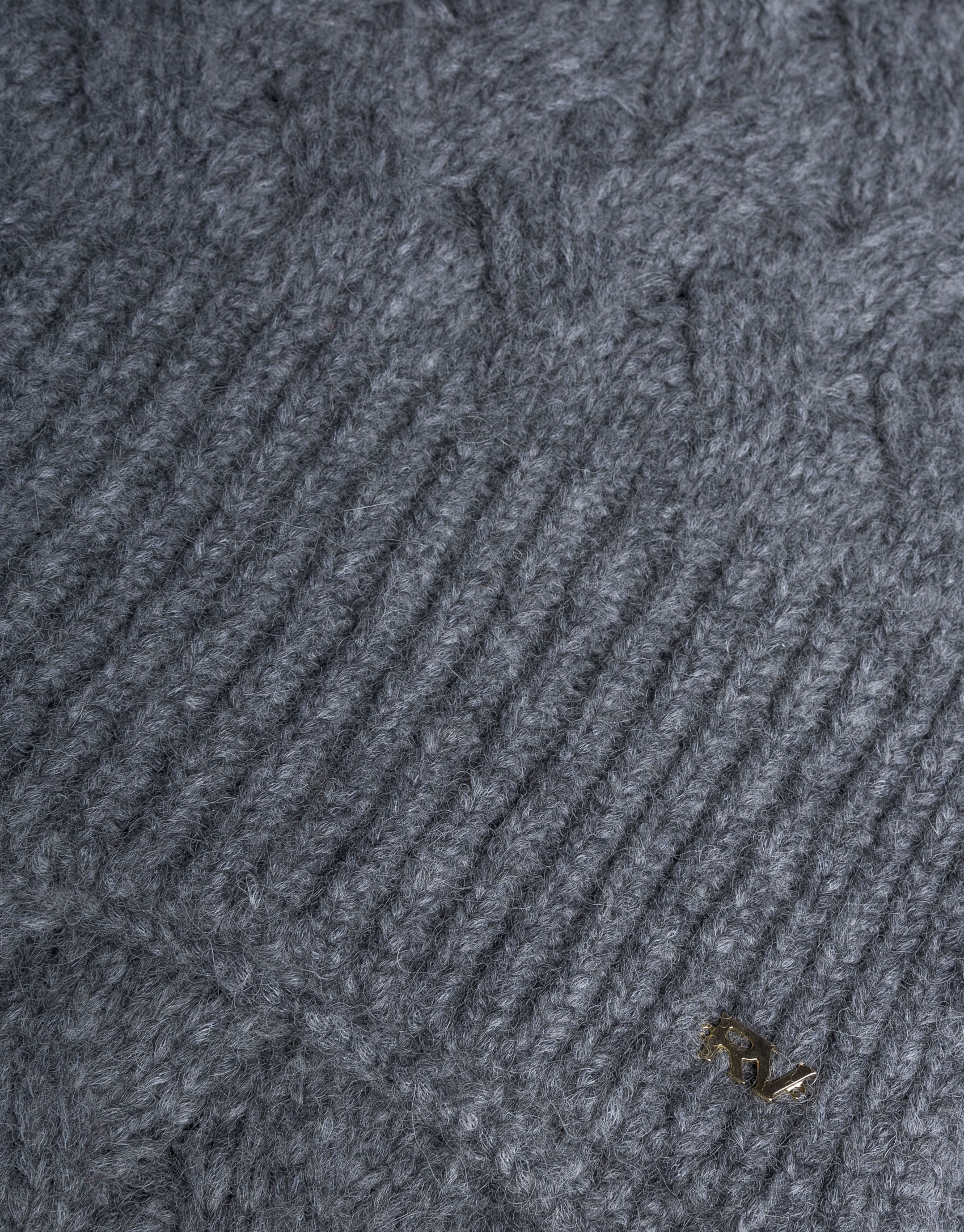 Gorro en punto gris