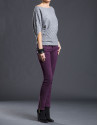 Jersey gris nido abeja
