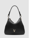 Bolso Hobo Cuca piel negro