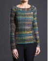 Green fantasy print top