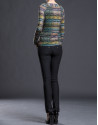 Green fantasy print top