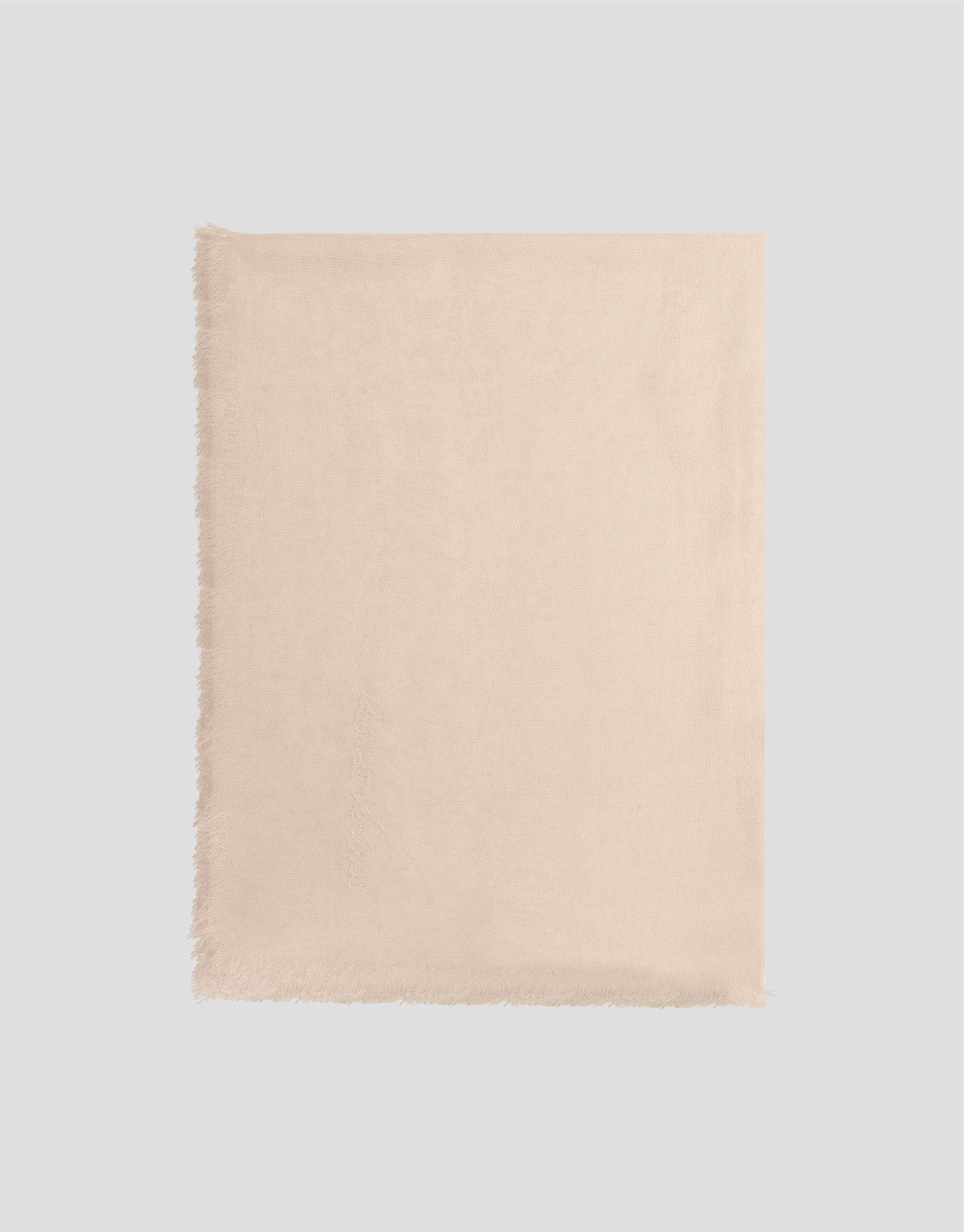 Beige rayon foulard with embroidered RV logo