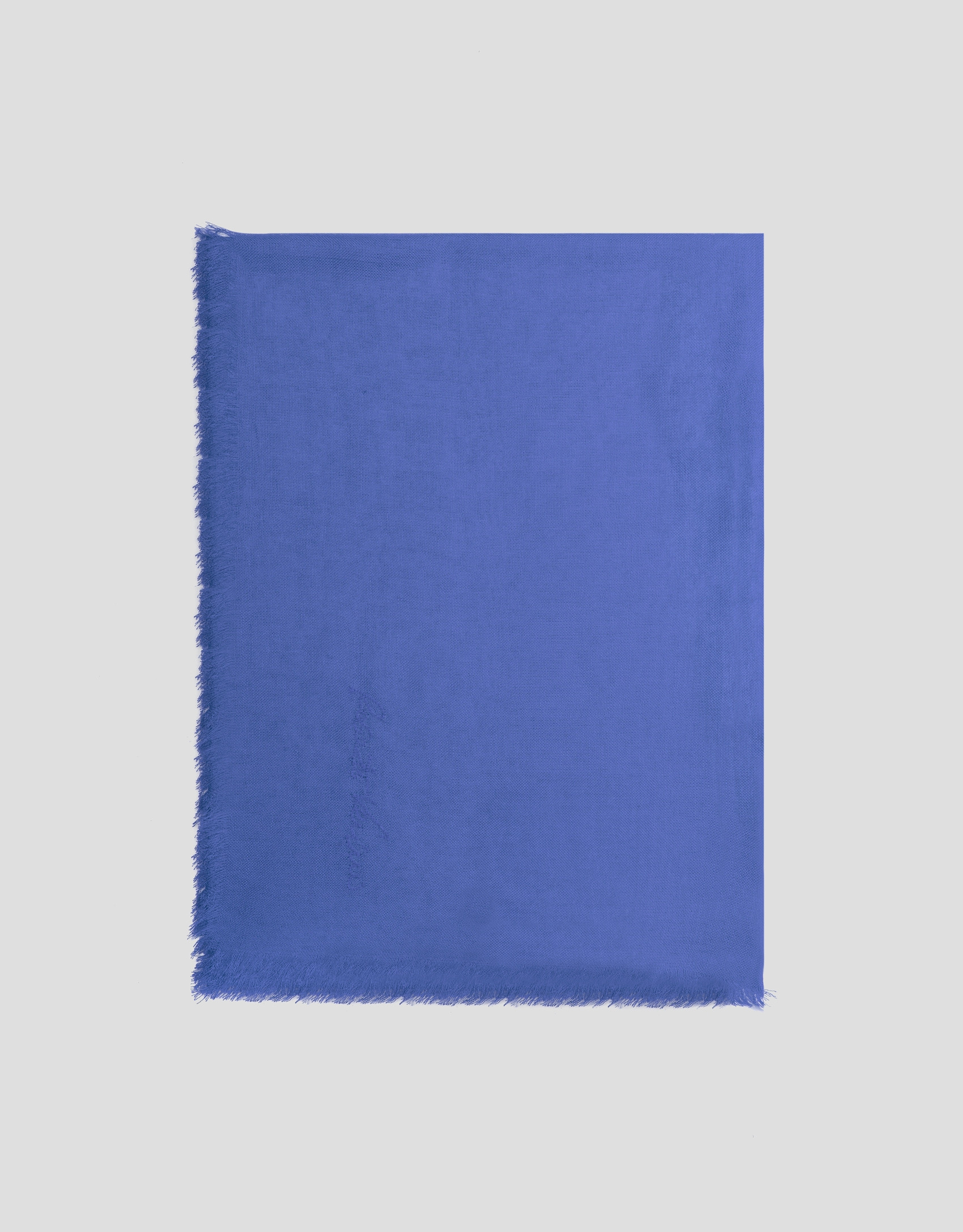 Blue rayon foulard with embroidered RV logo