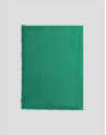 Fular modal verde con logo bordado a mano