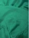Green rayon foulard with embroidered RV logo
