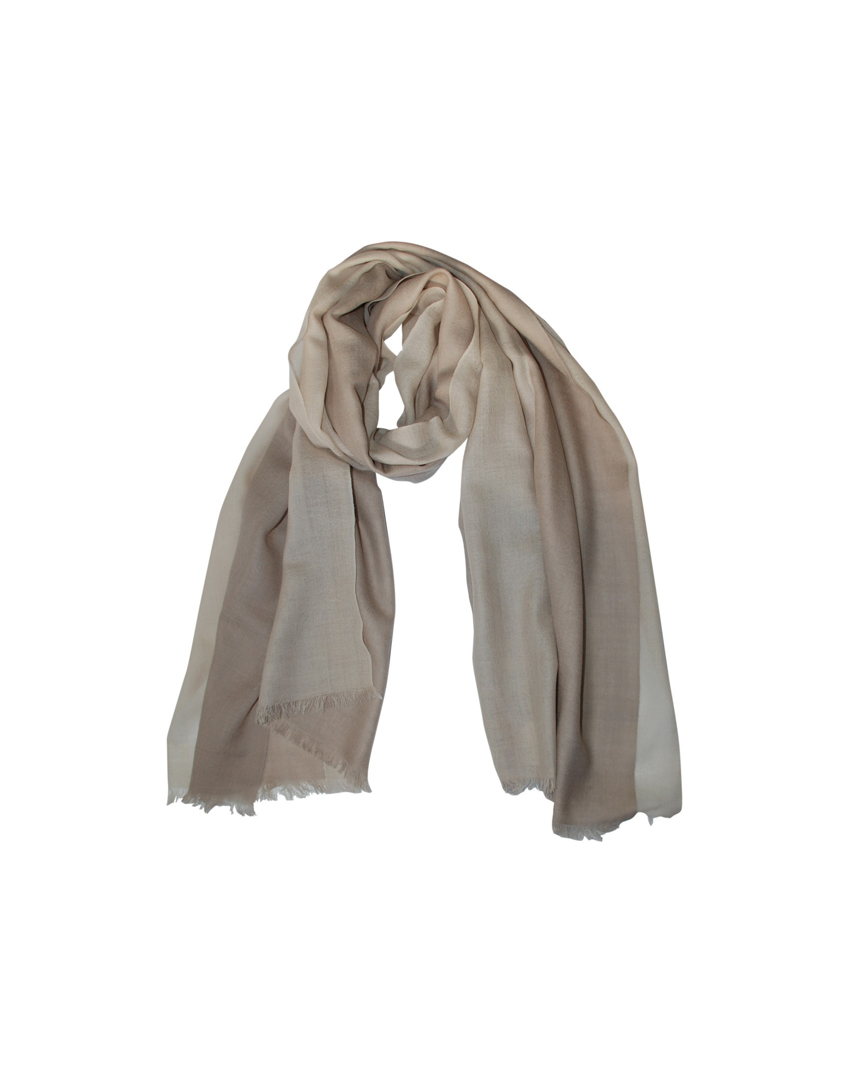 Foulard en lana beige.