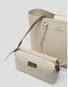 Bolso shopper Sama piel beige