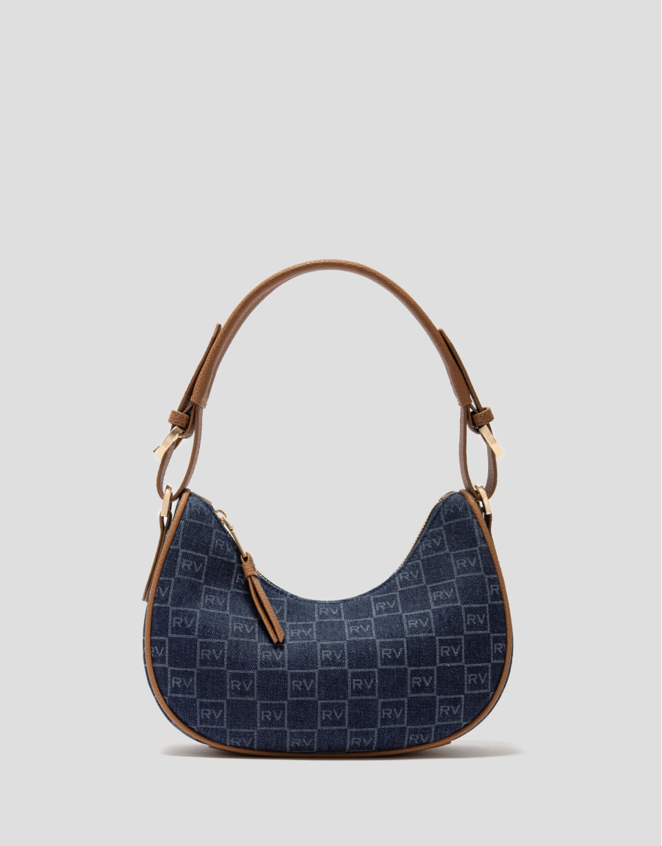 Denim Moon shoulder bag - Woman - SS2024 | Roberto Verino