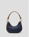 Denim Moon shoulder bag - Woman - SS2024 | Roberto Verino