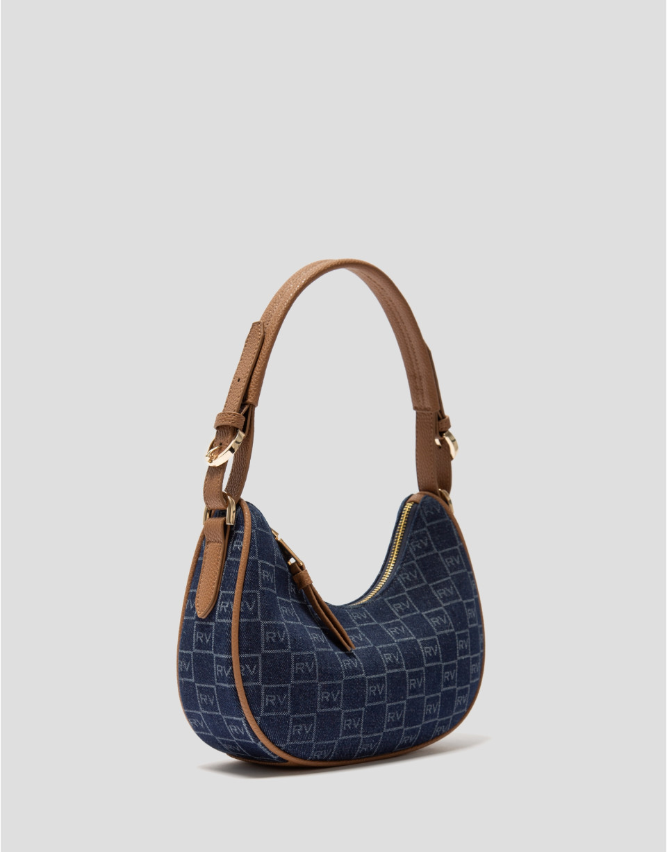 Denim Moon shoulder bag - Woman - SS2024 | Roberto Verino