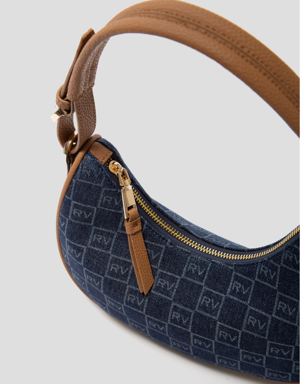 Denim Moon shoulder bag - Woman - SS2024 | Roberto Verino