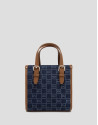 Bolso de mano Linda Satchel Mini Denim - Mujer | Roberto Verino