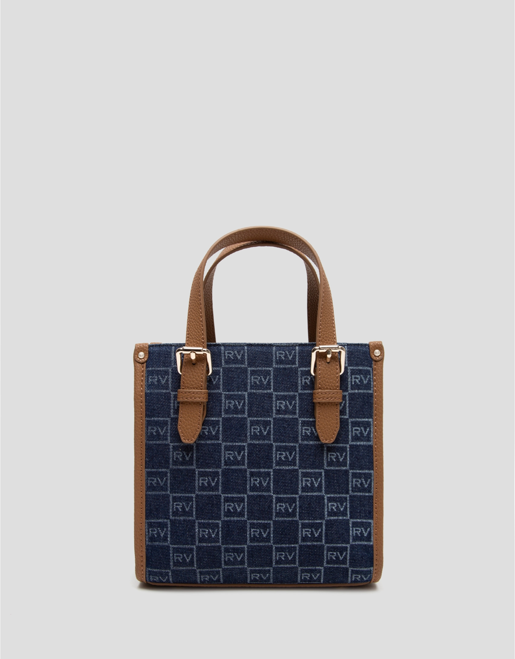 Bolso de mano Linda Satchel Mini Denim - Mujer | Roberto Verino