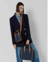Bolso de mano Linda Satchel Maxi Denim - Mujer | Roberto Verino