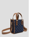 Bolso de mano Linda Satchel Mini Denim - Mujer | Roberto Verino