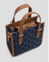 Bolso de mano Linda Satchel Mini Denim - Mujer | Roberto Verino