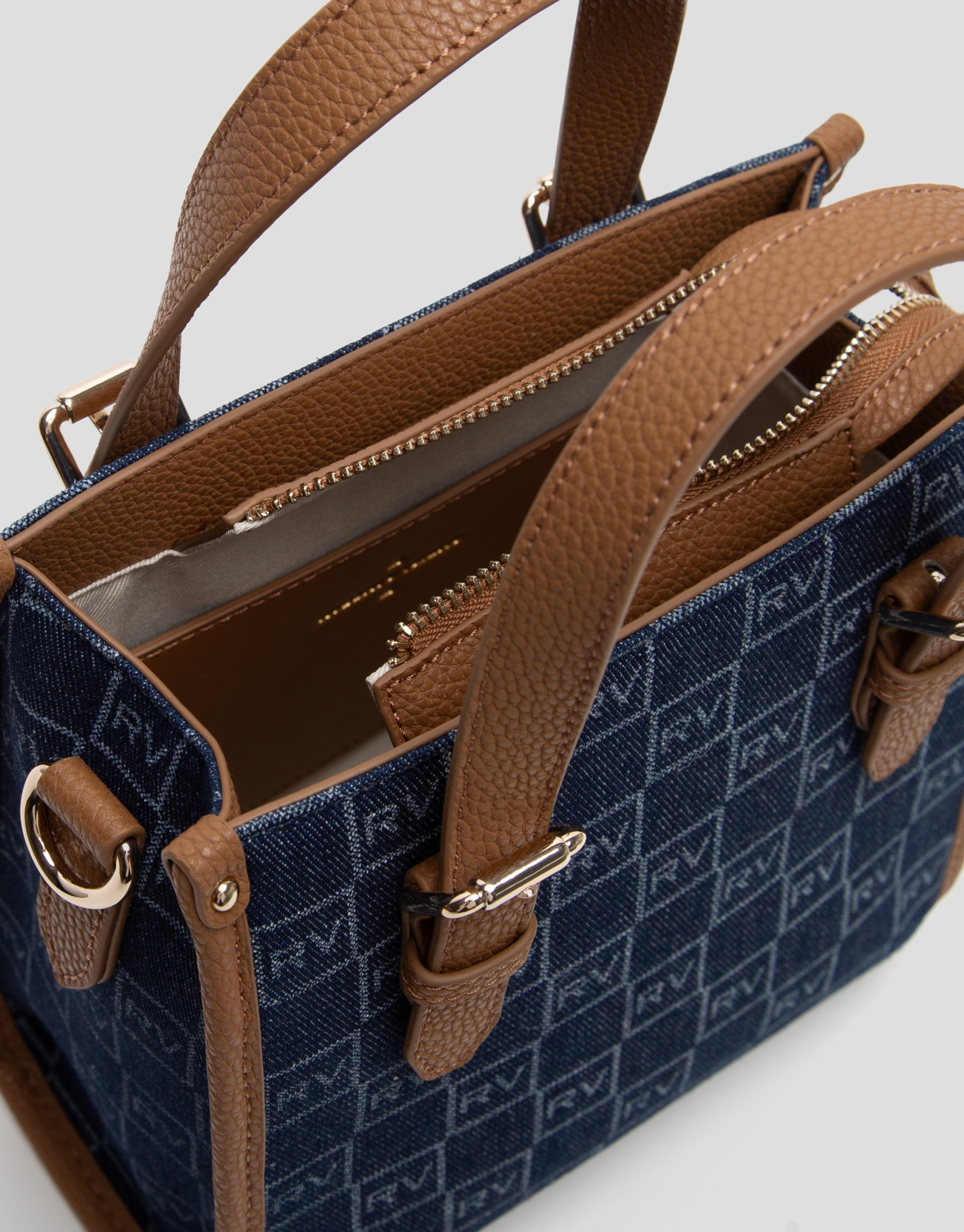 Denim Linda Mini Satchel handbag