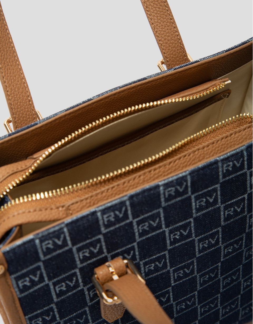 Denim Linda Maxi Satchel bag