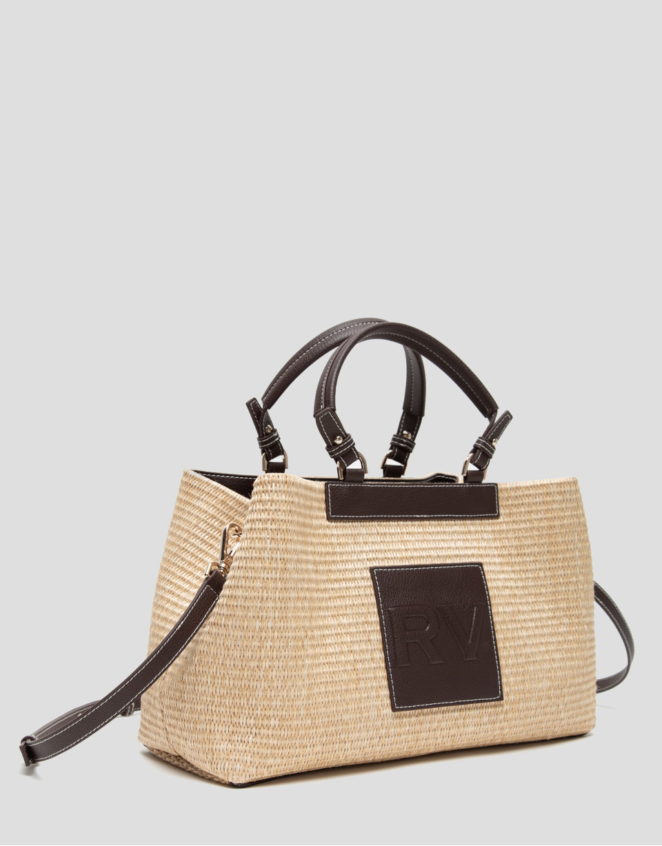 Beige leather Telma Satchel bag