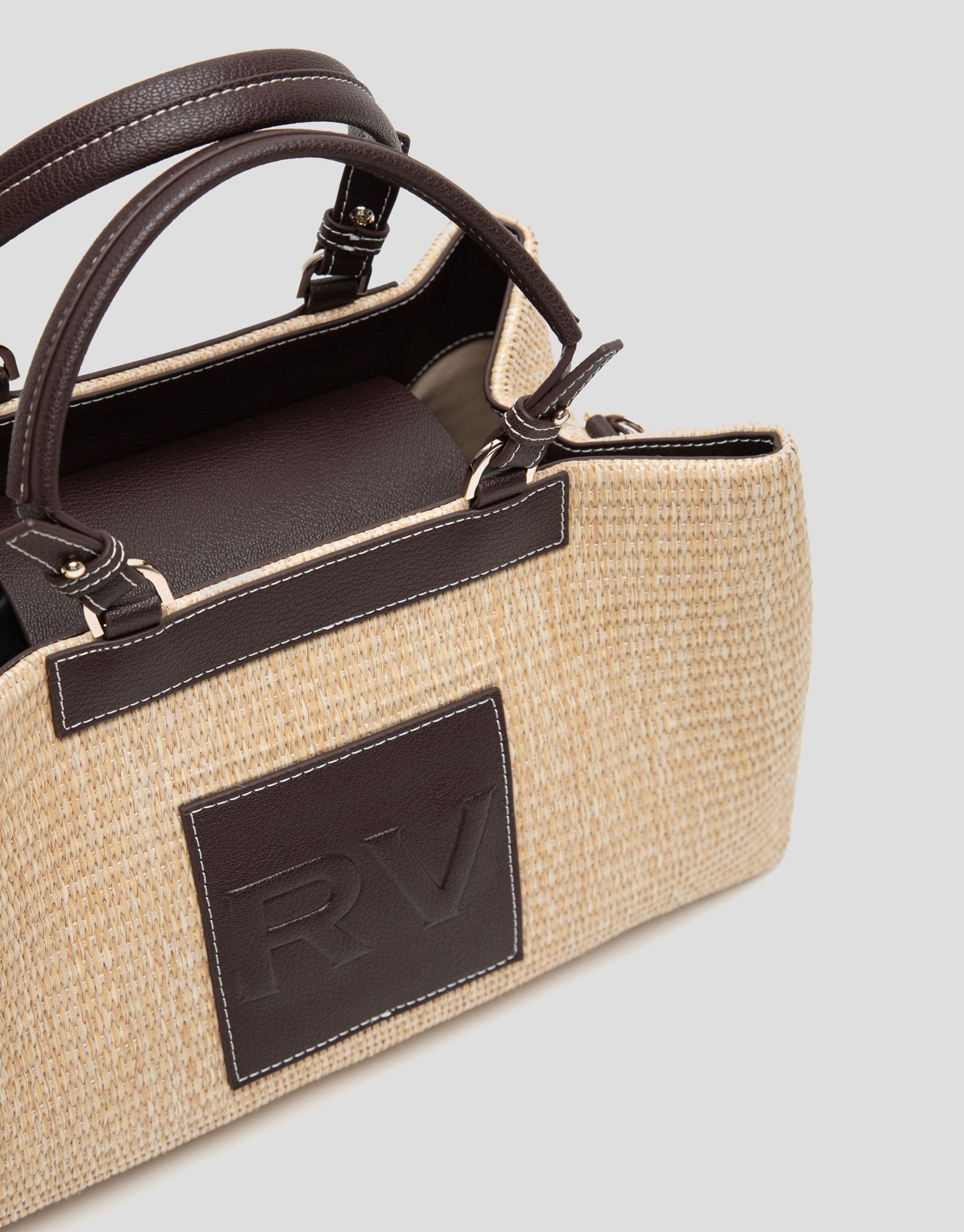 Beige leather Telma Satchel bag