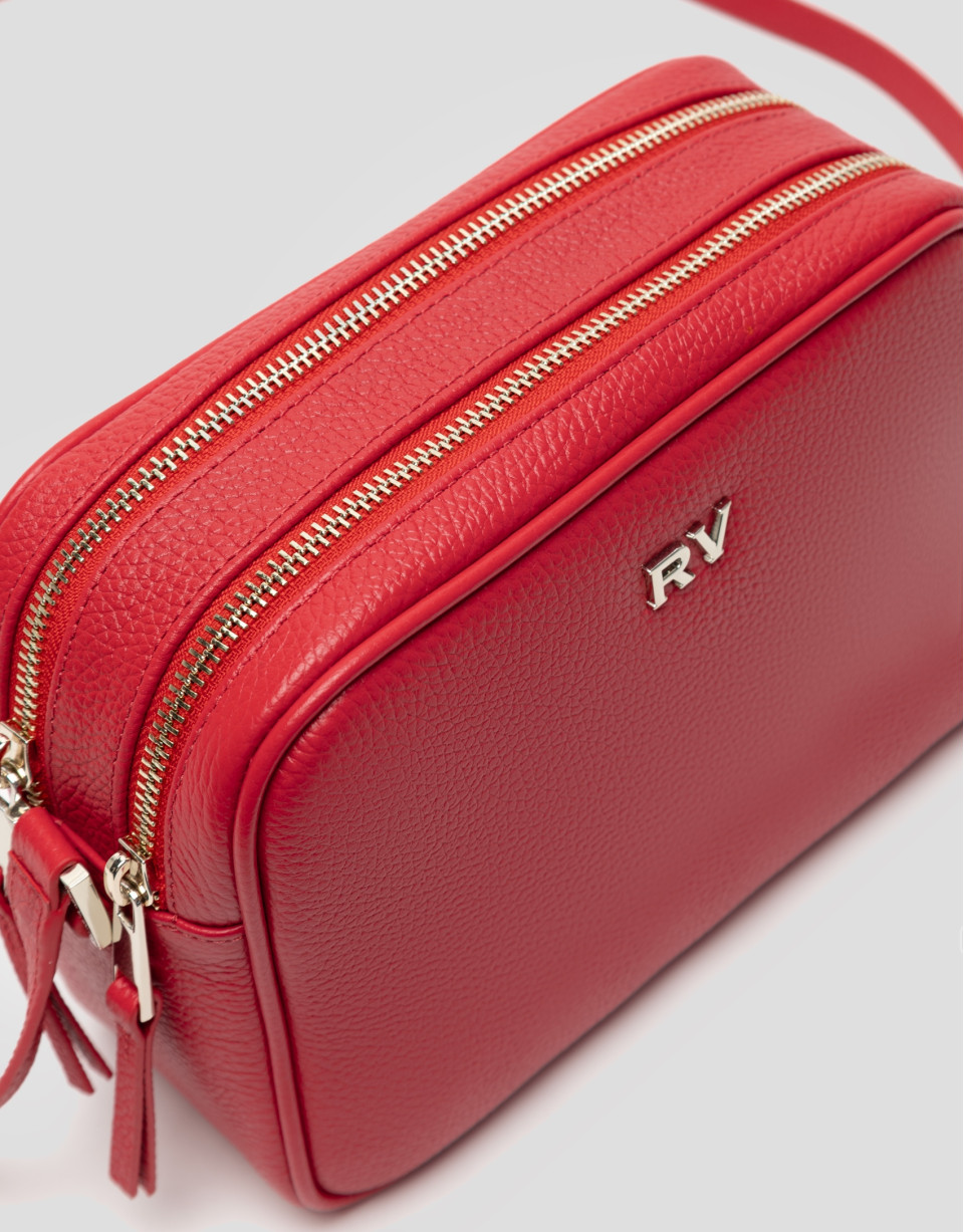 Bolso bandolera Taylor piel chef rojo