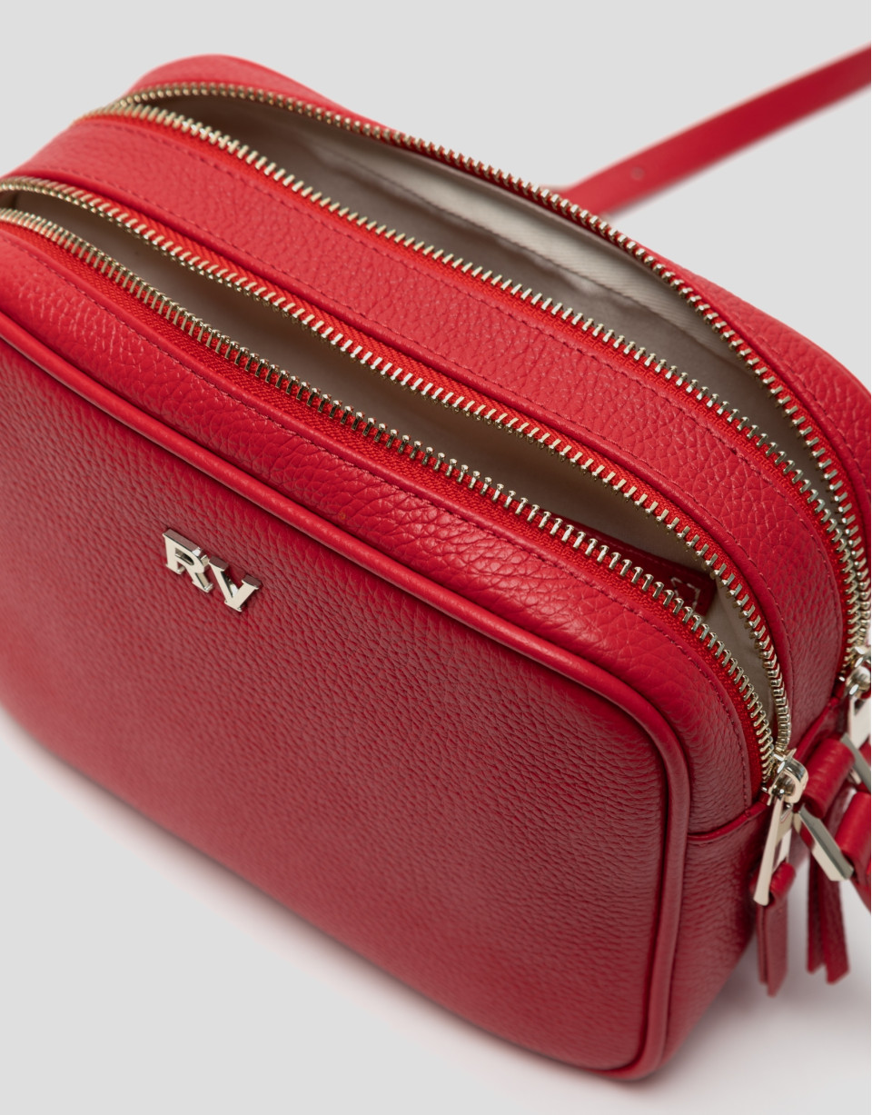 Bolso bandolera Taylor piel chef rojo