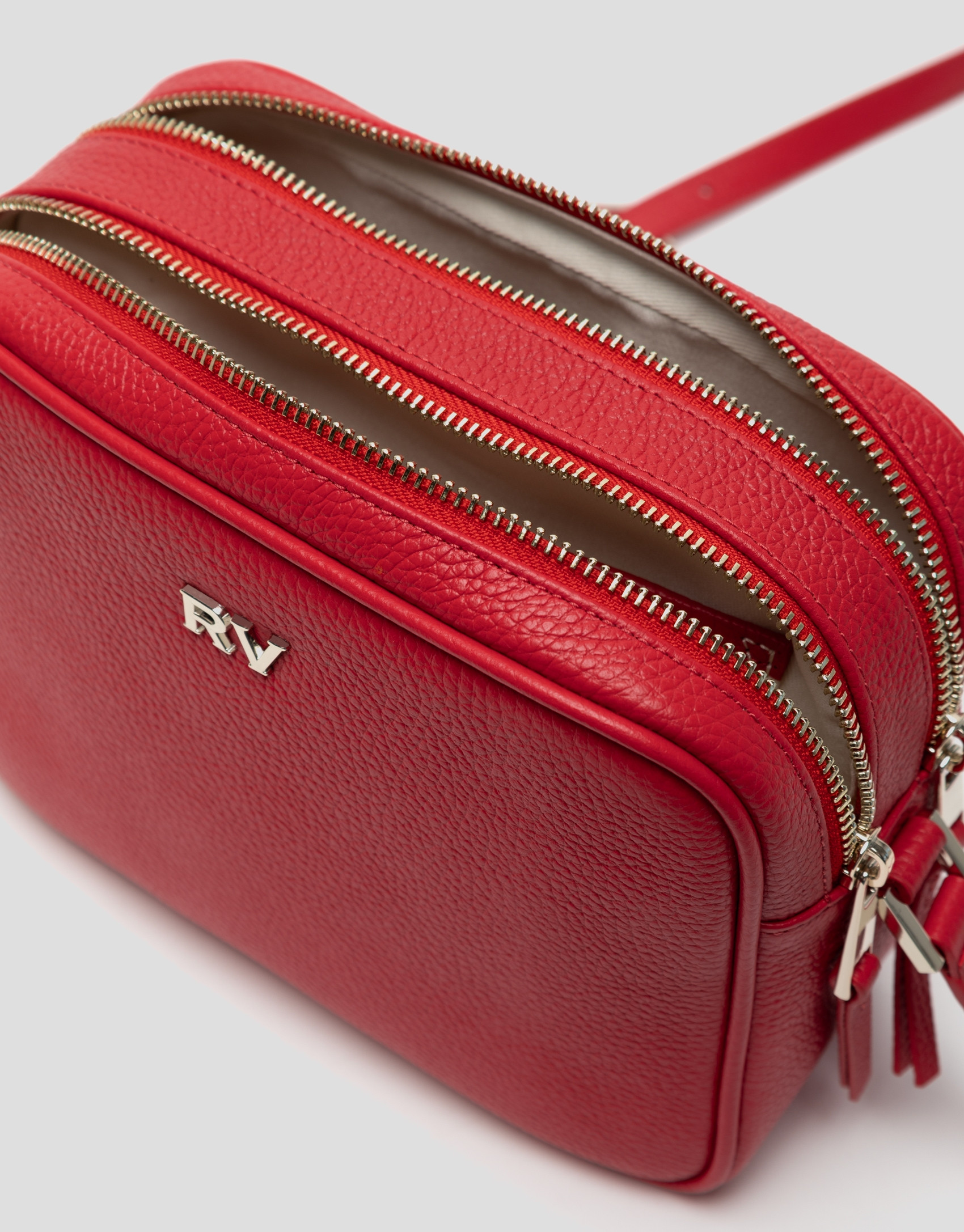 Bolso bandolera Taylor piel chef rojo