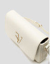 Sun beige leather shoulder bag