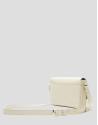 Sun beige leather shoulder bag