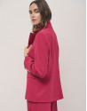Blazer cruzada crepé frambuesa - Mujer - OI2024 | Roberto Verino