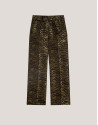 Straight jacquard golden waves pants - Woman | Roberto Verino