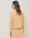 Chaqueta corta crepe mostaza - Mujer - PV2024 | Roberto Verino