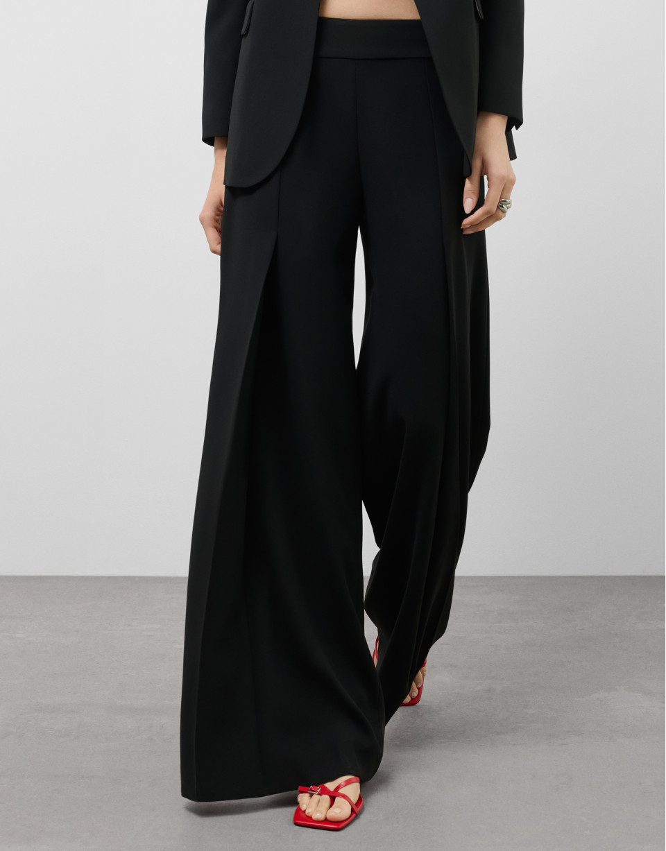 Black palazzo trousers