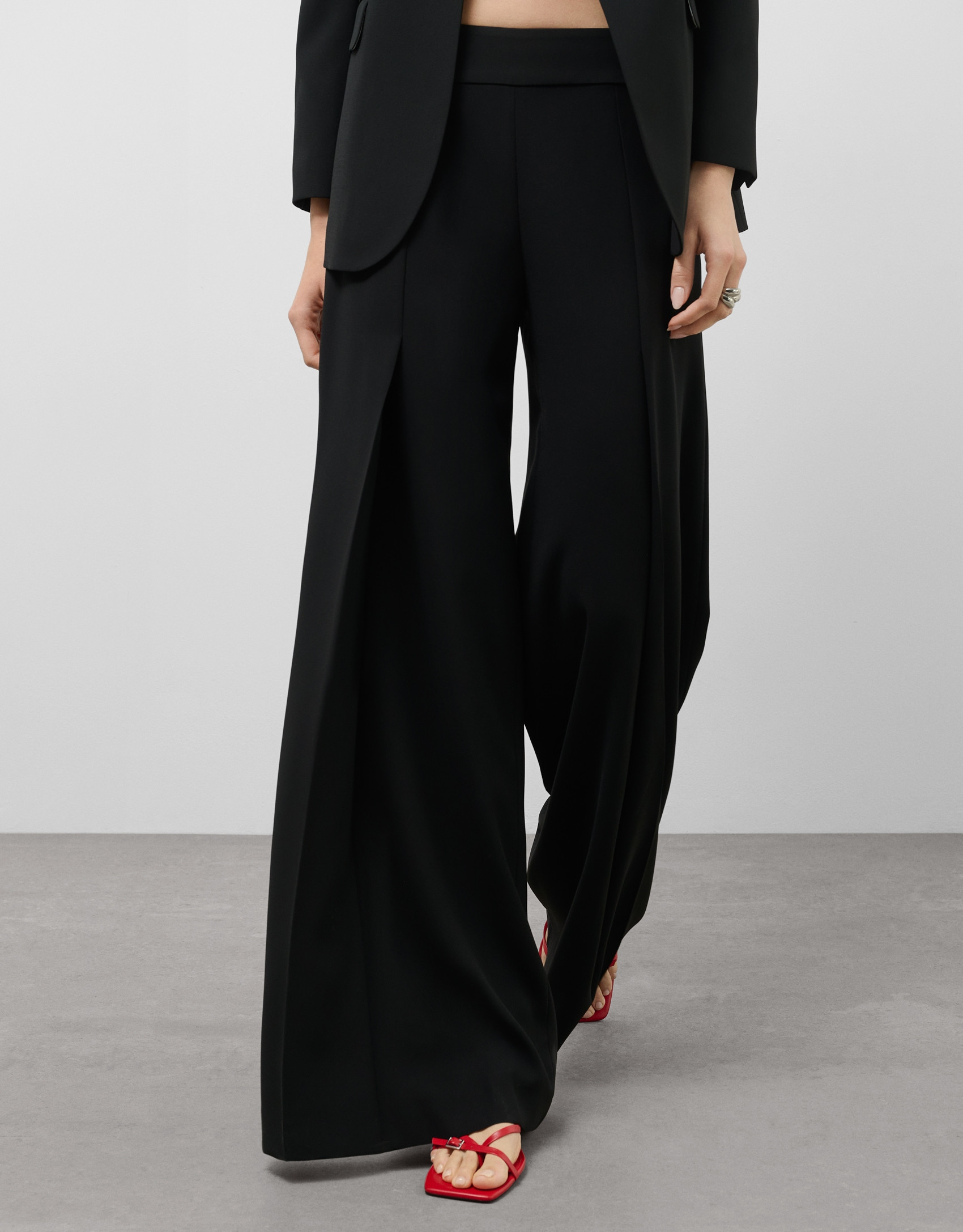 Black palazzo trousers