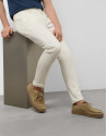 Five pocket dyed twill trousers ecru | Roberto Verino