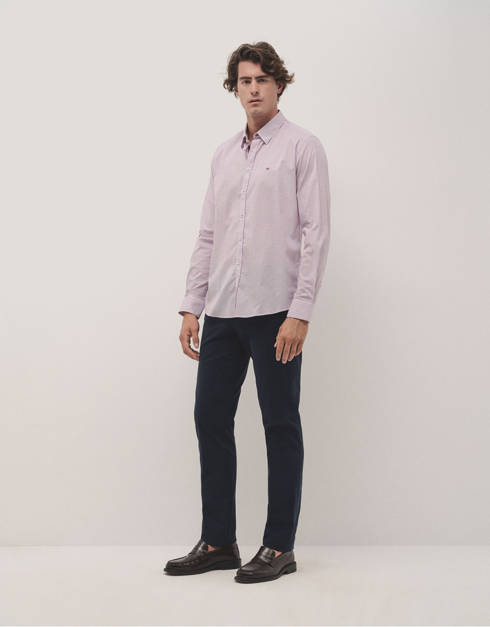 Camisa sport regular estampado hojas tonos ... | Roberto Verino