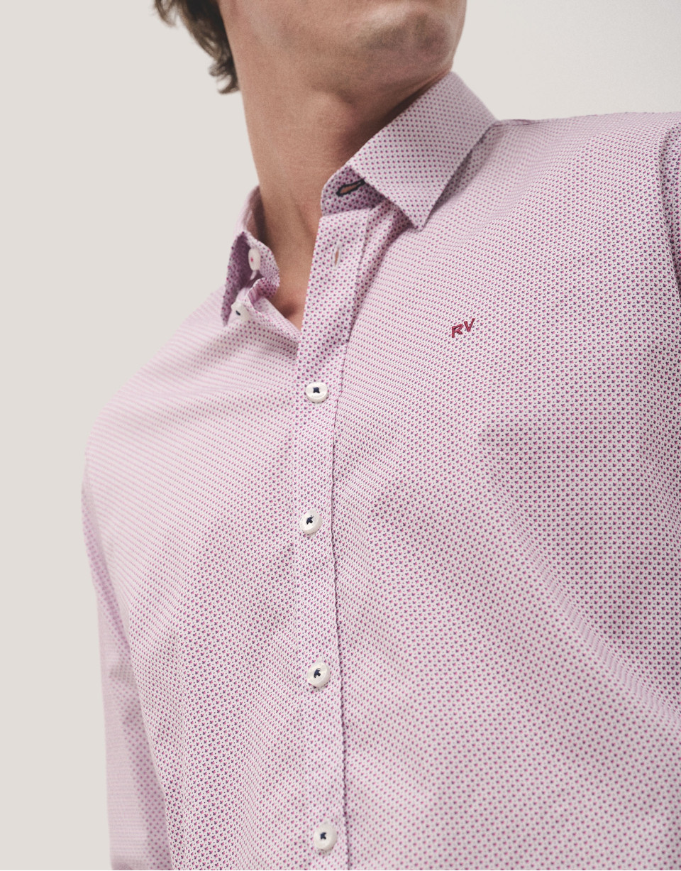 Camisa sport regular estampado hojas tonos ... | Roberto Verino