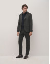Dark grey roma knitted blazer - Man - AW2024 | Roberto Verino