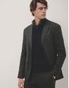 Dark grey roma knitted blazer - Man - AW2024 | Roberto Verino