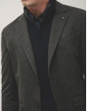 Dark grey roma knitted blazer - Man - AW2024 | Roberto Verino