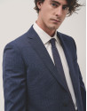Traje half canvas slim fit microcuadros tonos... | Roberto Verino
