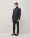 Traje half canvas raya diplomática marino | Roberto Verino