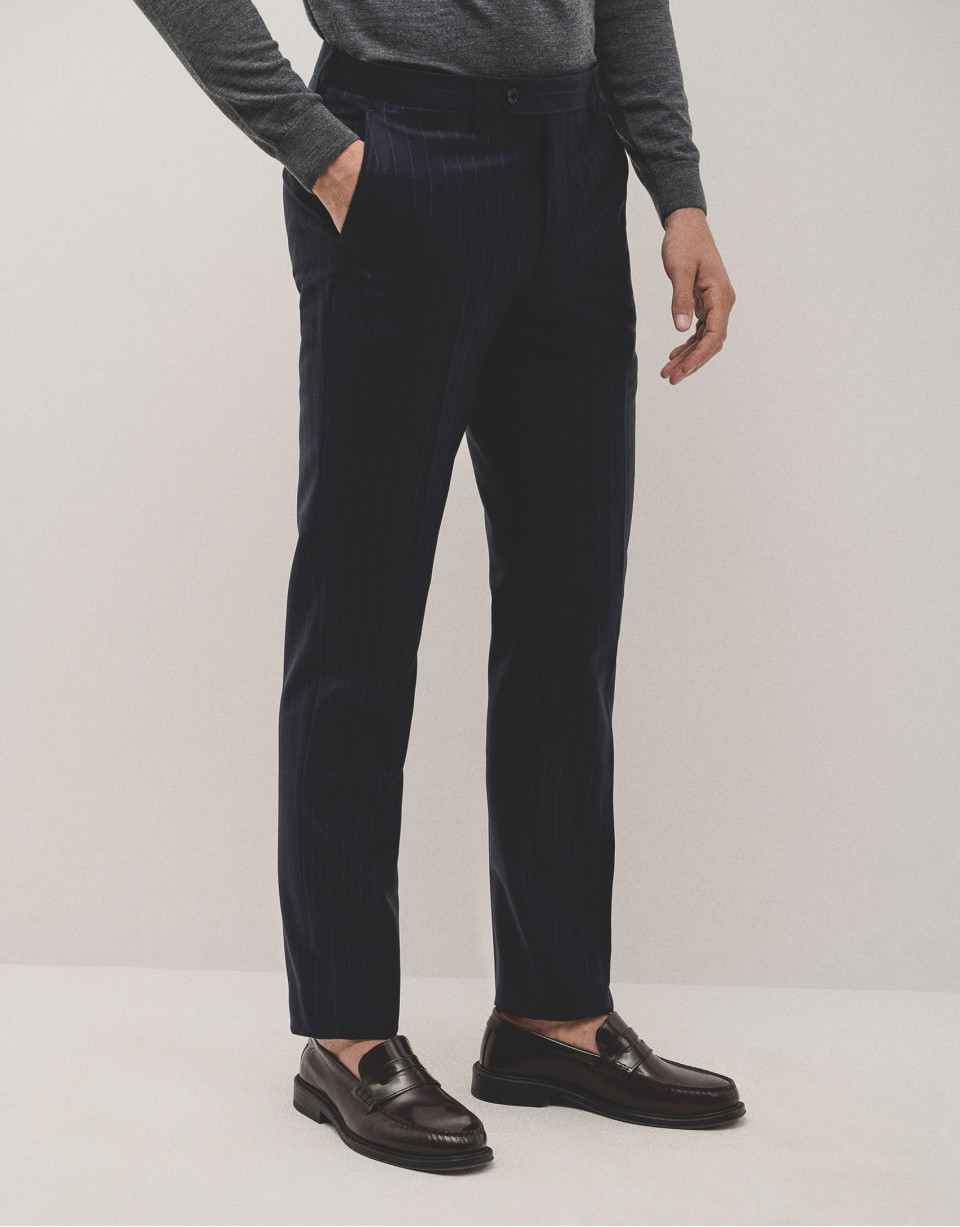 Traje half canvas raya diplomática marino | Roberto Verino