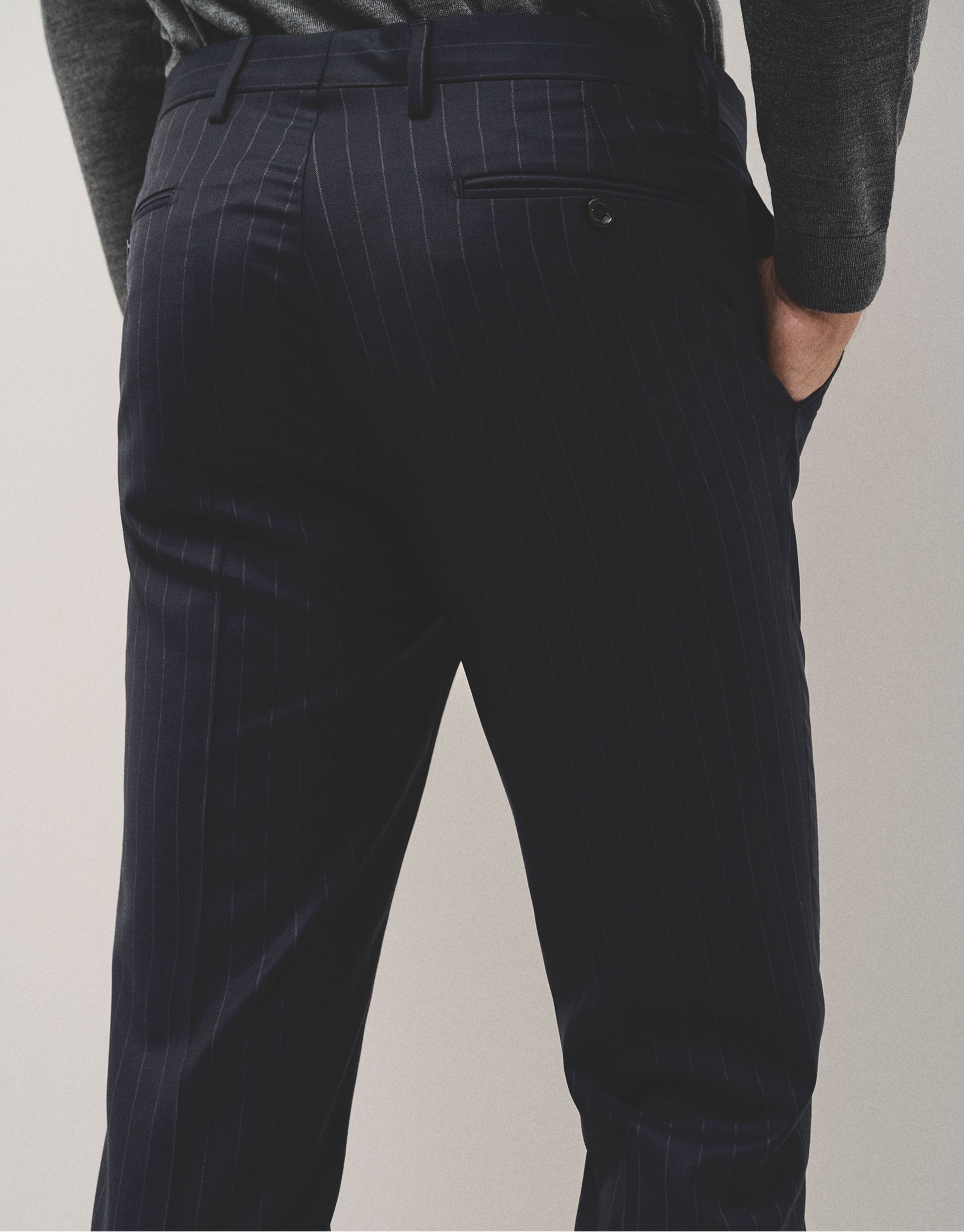 Traje half canvas raya diplomática marino | Roberto Verino